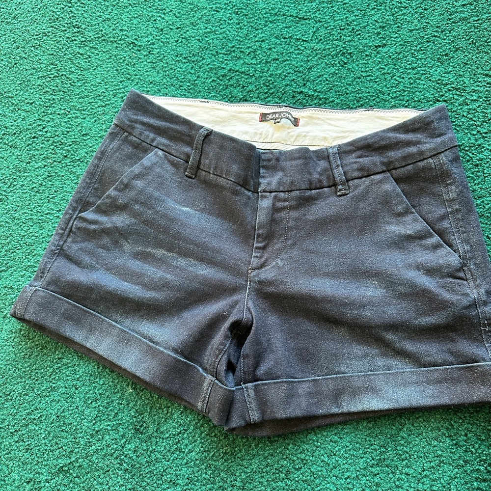 Cuffed Denim Short